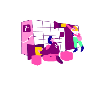 Illustratie van een locker